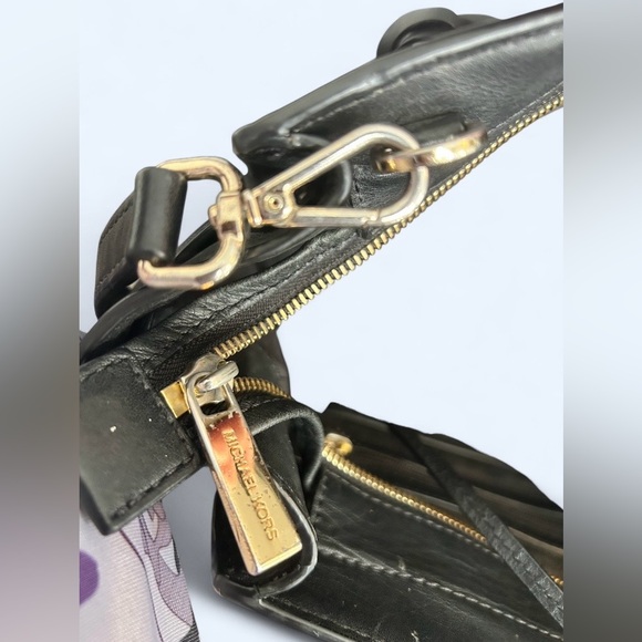 Michael Kors Hamilton Leather Satchel – Black | Strap Included - Picture 5 of 9